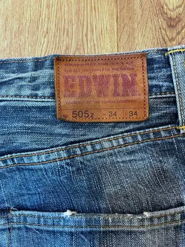EDWIN 5052 데님 W34 L34