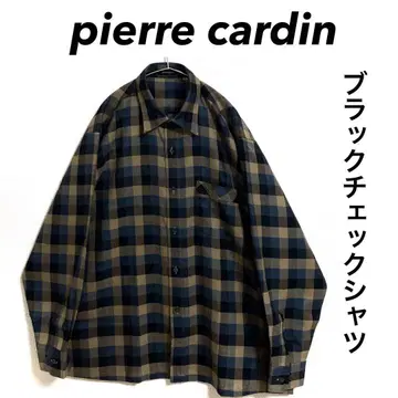 pierre cardin 블록 체크 셔츠