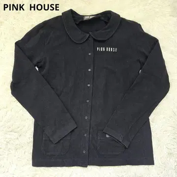 PINK HOUSE 핑크하우스 백리본 가디건 블랙 L