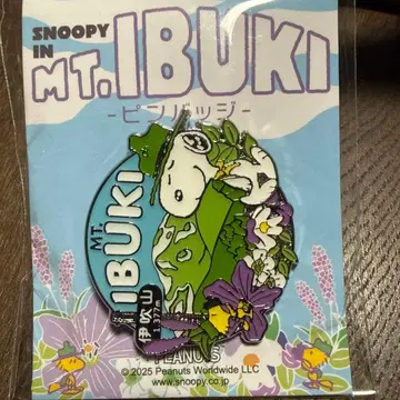 이부키산 스누피 SNOOPY 핀 배지 한정판 산정상 핀 배지 핀즈