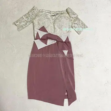 DEA by ROBE de FLEURS 타이트 드레스 오프숄더 레이스