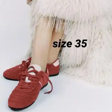 ZARA 스니커즈 35 빨간색 택 포함