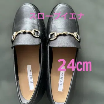 슬로브 이에나 비트 로퍼 24cm 블랙
