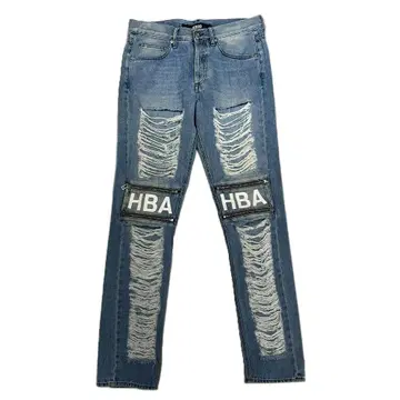 HOOD BY AIR 하드 크러쉬 데미지 데님