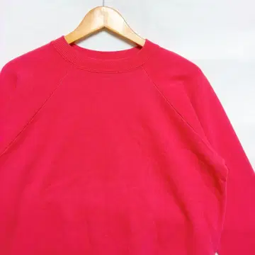 Hanes 헤인즈 무지 래글런 맨투맨 USA 핑크 구제 의류 올드