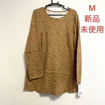 민트브리즈 꽃무늬 긴팔 상의 M 사이즈 미사용 새상품 백리본