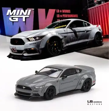MiNiGT LB WORKS 포드 머스탱 그레이