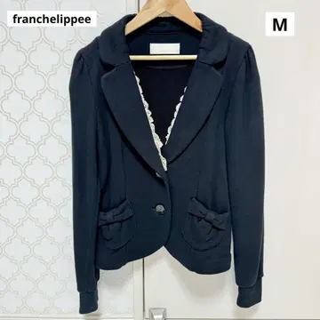 [ 새상품급 ] franchelippee 긴팔 레이스 블랙 자켓 아우터