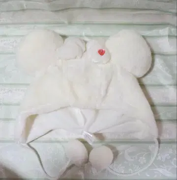 도쿄 디즈니 리조트 미니 팬캡 Disney 화이트 라메 화이트