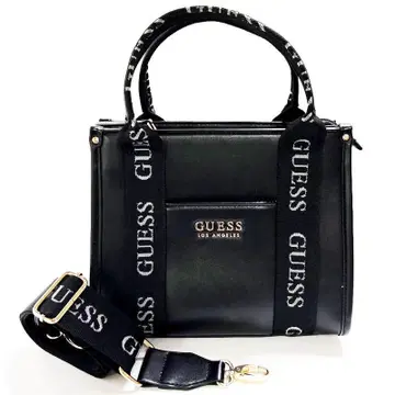 새상품급 게스 GUESS 2way 백 사선 숄더백 핸드 토트 블랙