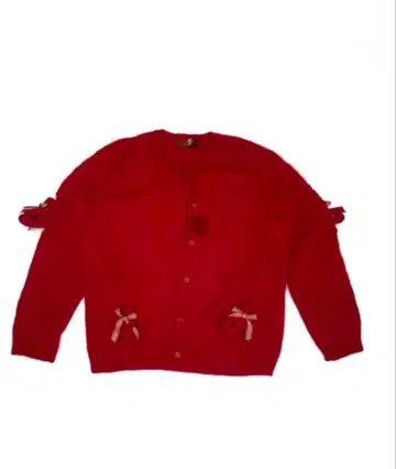 핑크하우스 곰 포함 가디건