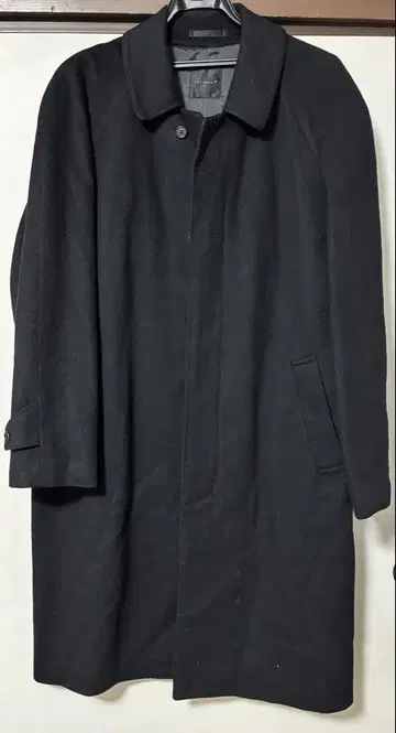 새상품급 캐시미어 100% INTIMAGE 스텐카라 코트 블랙 L 롱