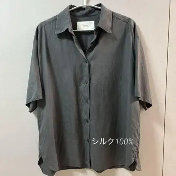 TODAYFUL 실크 셔츠 오버 셔츠 실크 100%