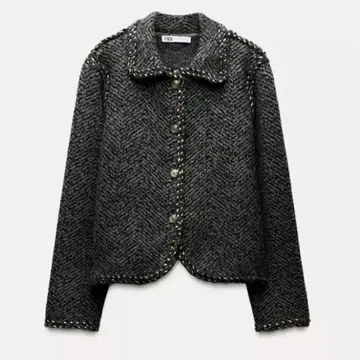 ZARA 새상품급 L 레이스업 니트 자켓 가격 인하 불가