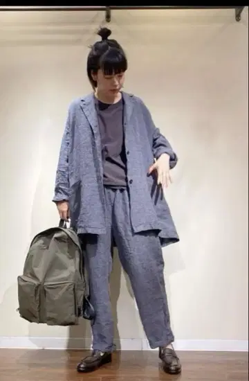 저널 스탠다드 랙 글렌체크 린넨 코모도 자켓