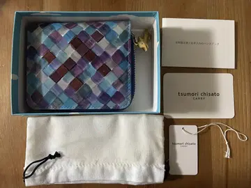 츠모리치사토 메쉬 프린트 접이식 지갑