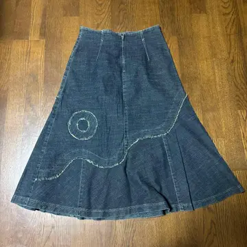 센소유니코 데님 롱 스커트