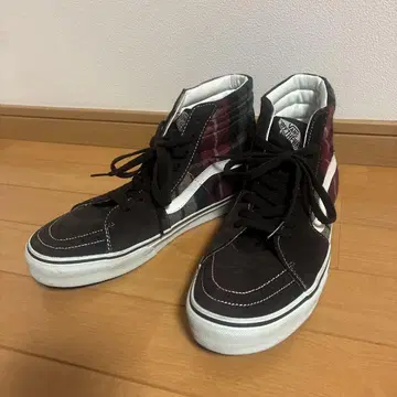 VANS 27.0cm 체크 하이컷