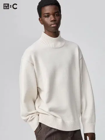 uniqlo:c 로우게이지 하이넥 스웨터