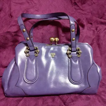 미사용 ANNA SUI 보라색 가마구치 백