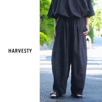 HARVESTY | 크롭 이지 서커스 팬츠 페이즐리