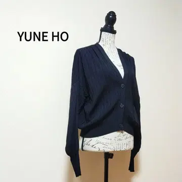 새상품급 YUNE HO 돌먼 슬리브 가디건 루즈핏 베이직 블랙