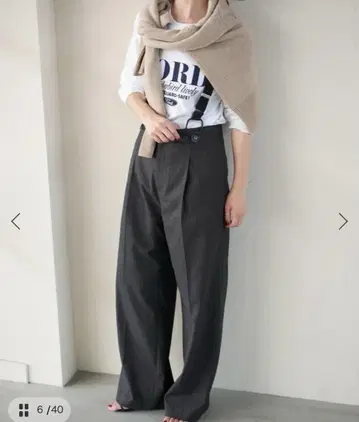 서스펜더 포함 와이드 스트레이트 팬츠