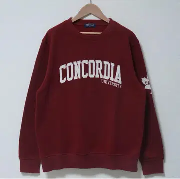 칼리지 맨투맨 L 크림슨 VERSITY CANADA 자수 A304