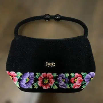 FEILER 꽃무늬 자수 핸드백