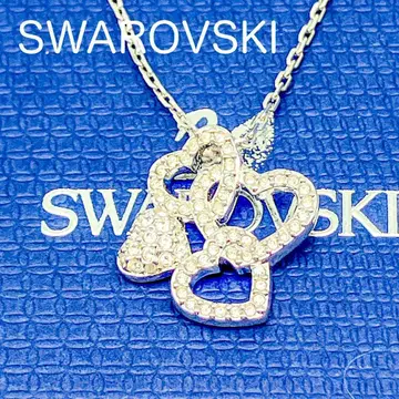 스와로브스키 목걸이 하트 하모니 파베 크리스탈 컨디션 최상