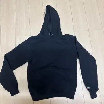 Champion 블랙 후드티 S
