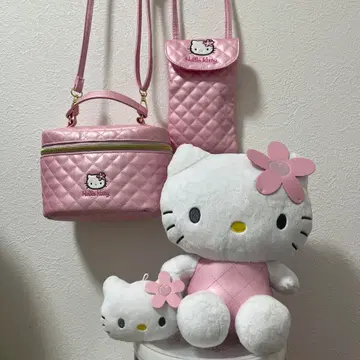 헬로키티 제일복권 봉제 인형 마스코트 파우치 퀼트 디자인 최종 가격