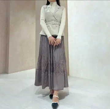 Meurice Pleated Lace Dress