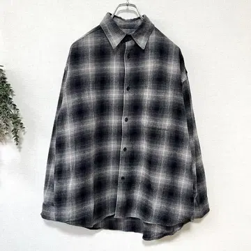 [ 새상품급 ] FREAK'S STORE 옴브레 체크 플란넬 셔츠 S