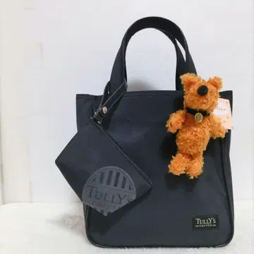 타리즈 커피 세컨드 토트백 블랙 바우피