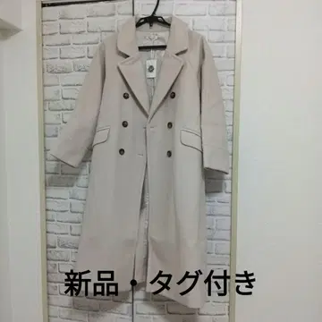 택 포함 새상품 natural couture 빅 칼라 멋쟁이 코트