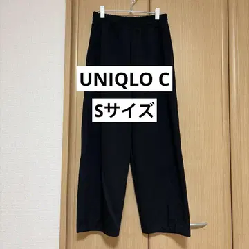 [ UNIQLO ] 맨투맨 와이드 팬츠/표시 사이즈 S 사이즈 블랙