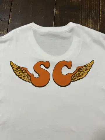 SUBCULTURE SC Wings 로고 티셔츠 화이트