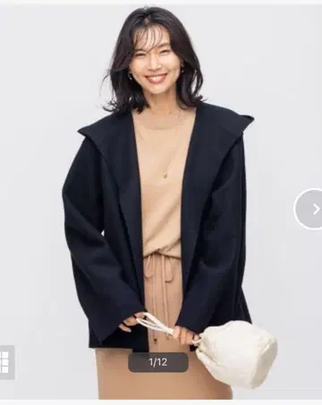 23구 컴프레스트 파일 후디 가디건 블랙 38