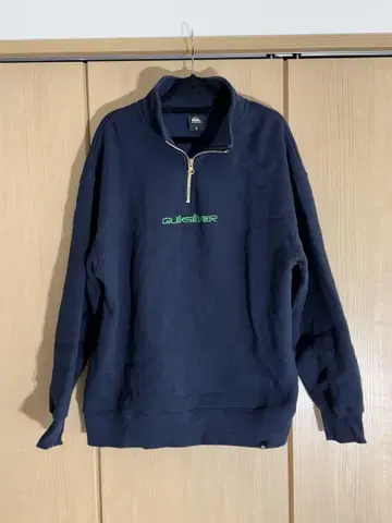 Quiksilver 네이비 하프 지퍼 트레이닝복 S