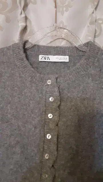 ZARA 그레이 가디건 긴팔