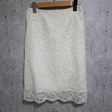 Ray BEAMS 사이즈 0 레이스 스커트 미디엄 기장