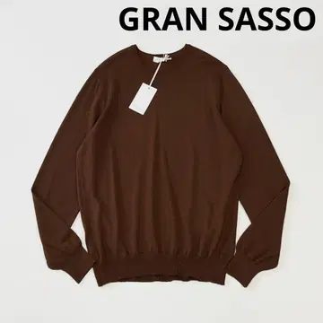 [ 미사용 ] GRAN SASSO 그랑사쏘 울 크루넥 니트