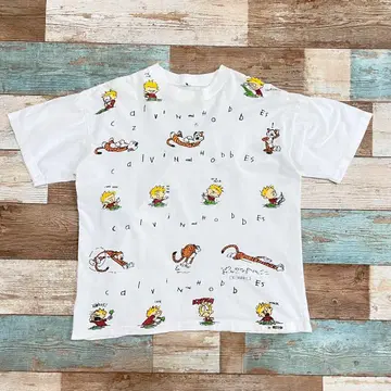 90s Calvin & Hobbes 빈티지 티셔츠