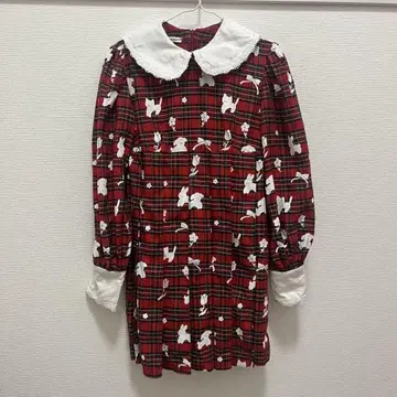 hanasugiyama 원피스 타탄 체크 tojikomi