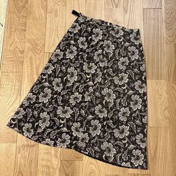 카네코 이사오 빈티지 봉황 패턴 롱 스커트