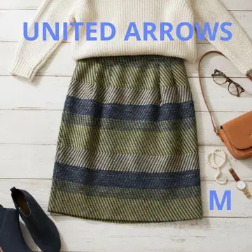 UNITED ARROWS [럭셔리] 레트로 배색 스커트