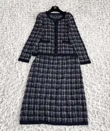 탈봇 TALBOTS 노카라 트위드라이크 셋업 L