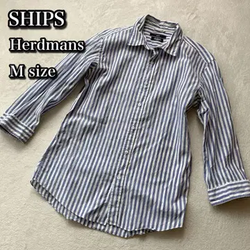 Herdmans for SHIPS 아이리쉬 린넨 스트라이프 긴팔 셔츠