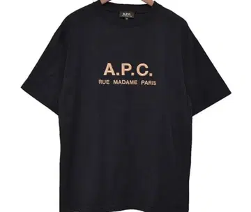 A.P.C. rue madame paris 티셔츠 블랙